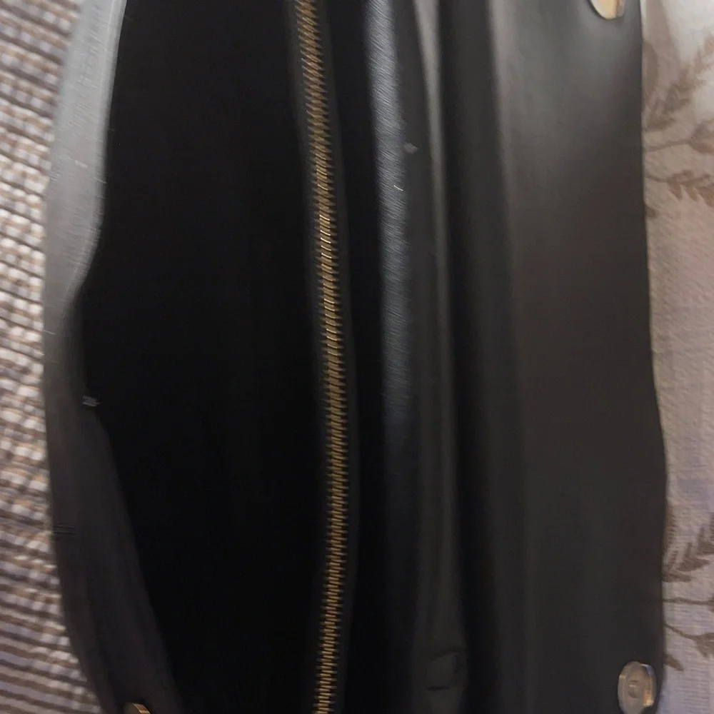 Vintage Black Tory Burch Black Leather Handbag